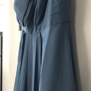 David’s Bridal One-Shoulder Crinkle Chiffon Dress